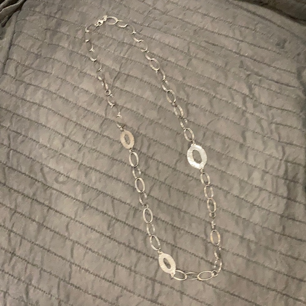 Silpada circle necklace silver